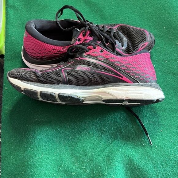 ASICS Women's Shoes Black and Magenta GEL-CUMULUS 19 - Picture 4 of 5